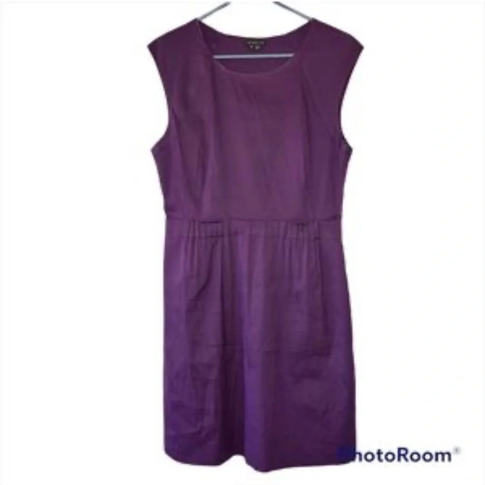 Theory Shyann Impeccable Dress purple lightweight size 2 - Picture 3 of 5